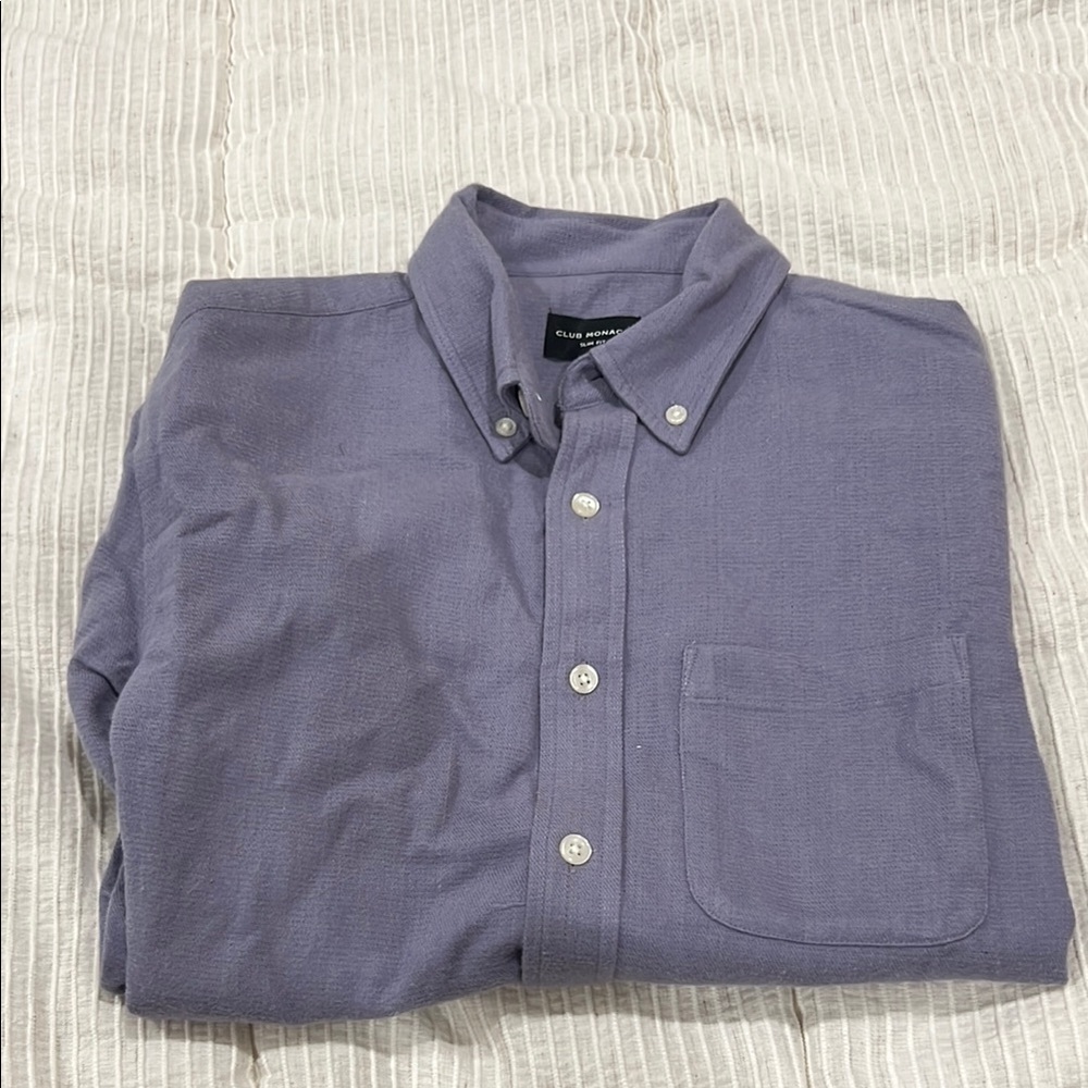 Men’s Club Monaco Slim fit button down XS purple